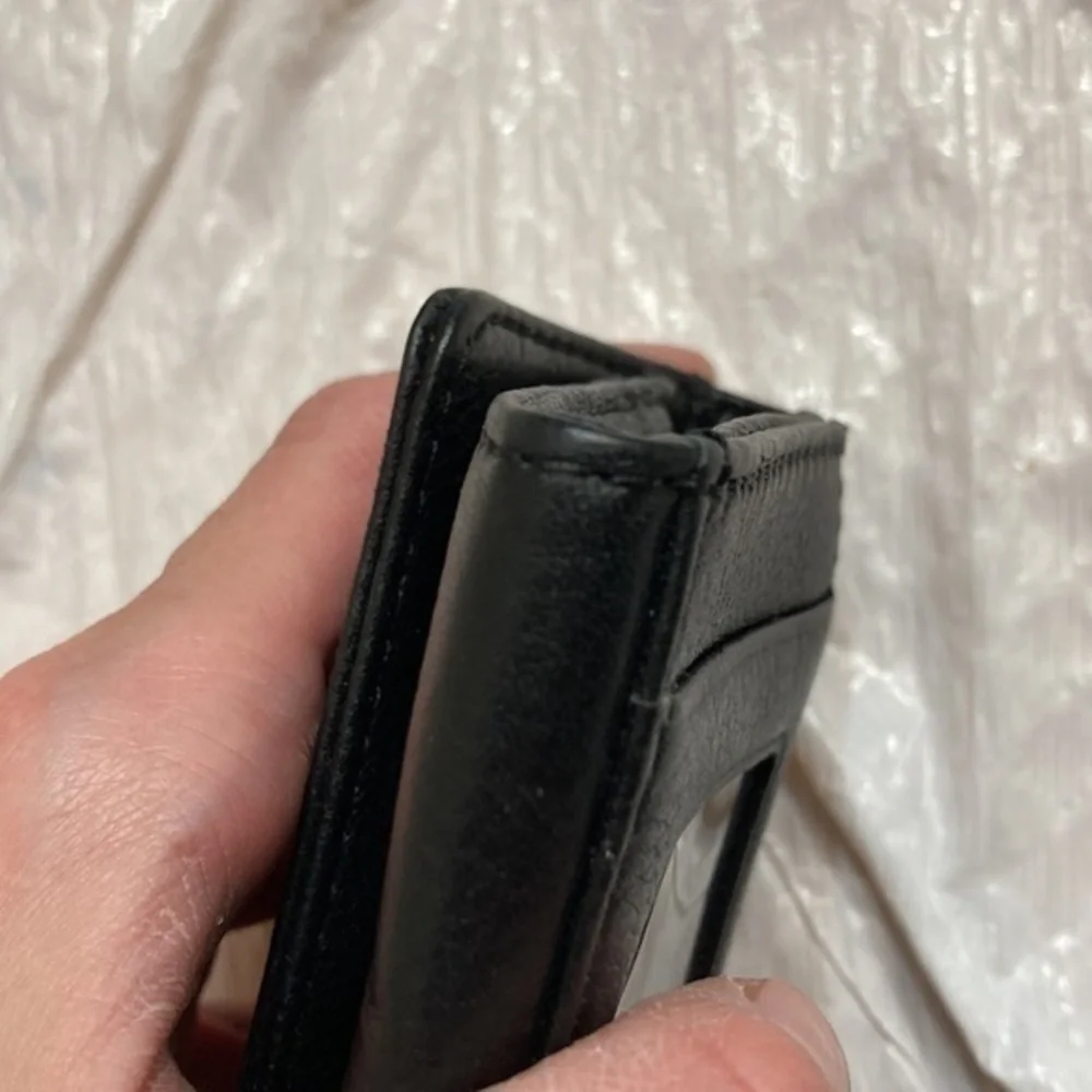 Michael kors black leather mini wallet